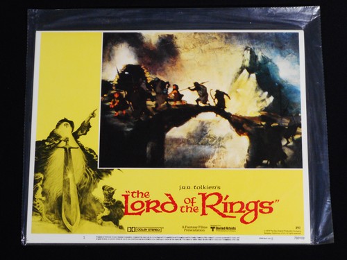 THE LORD OF THE RINGS 1978 * RALPH BAKSHI J.R.R. TOLKIEN * MINT UNUSED LOBBY SET - Picture 2 of 5