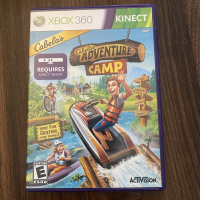 Cabela's Adventure Camp (Microsoft Xbox 360, Kinect, 2011) Complete Excellent