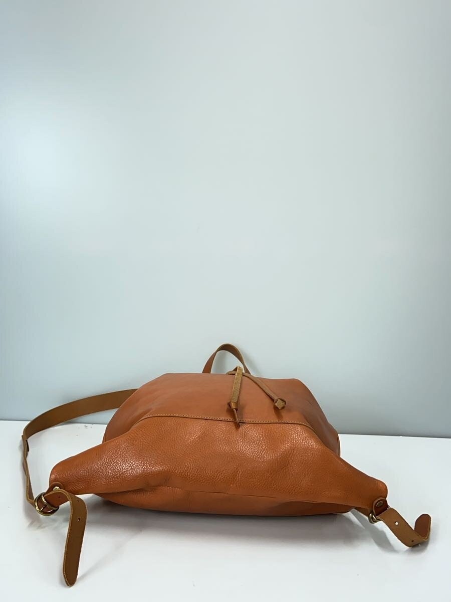 IL BISONTE Leather Backpack, Brown, Solid Color, … - image 4
