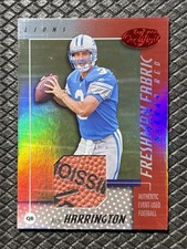 JOEY HARRINGTON 2022 Leaf Certified Freshman Fabric Mirror Red /250 RC Logo Ball