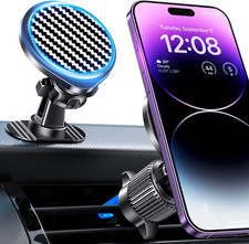 MagSafe Car Mount with Strong Magnets, Magnetic Phone Holder for Vent  Dash
