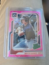 Panini 2026 Donruss Rated Prospect Optic Pink Velocity 79 Bryce Rainer Rookie 