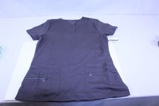 Women's Fashion V-Neck Scrub Top Antimicrobial Fluid Resistant SZ M