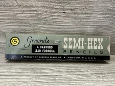 Vintage General’s Semi-Hex Lanolized Lead Pencils 498 No 2 Medium USA Box Of 6!