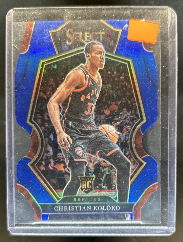 2022-23 Select Christian Koloko RC Blue Prizm Die Cut Premier Level #/249