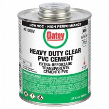 Oatey Clear Cement for PVC 32 oz