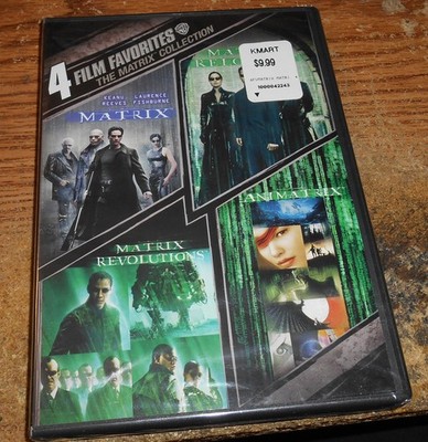 THE MATRIX 4 FILM COLLECTION DVD/NEW AND SEALED!