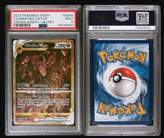 2023 Pokemon SWSH Crown Zenith Giratina VSTAR #GG69 Secret Rare Mint PSA 9 - Image 3 of 4
