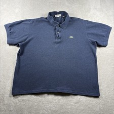 Lacoste Polo Shirt Mens 2XL Blue Classic Fit Pique Alligator Logo Casual Golf 4A
