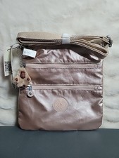 Kipling Keiko Crossbody Bag And Monkey Charm Quartz Metallic AC8103 3IT 8x9x1.25