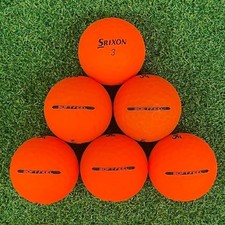 36 Srixon Soft Feel Matte Orange Bulk Lot Used Golf Balls 5A Quality