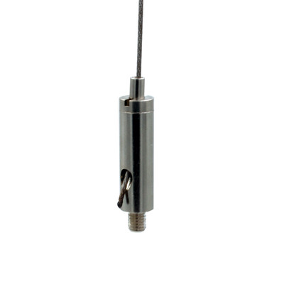 Drahtseilhalter Gripper 15, M5 Außengewinde Länge 6mm, für Drahtseil Ø 1,0-1,5mm