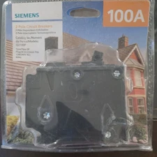 Siemens 100A 2-Pole Circuit Breakers Q2100P 60Hz New Open Box