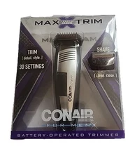 Conair Beard and Mustache Trimmer Cordless Battery Operated GMST1