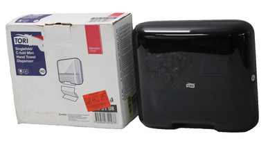 Tork 553108 Mini Spender für Zickzack und Lagenfalz Papierhandtücher, H3,Schwarz