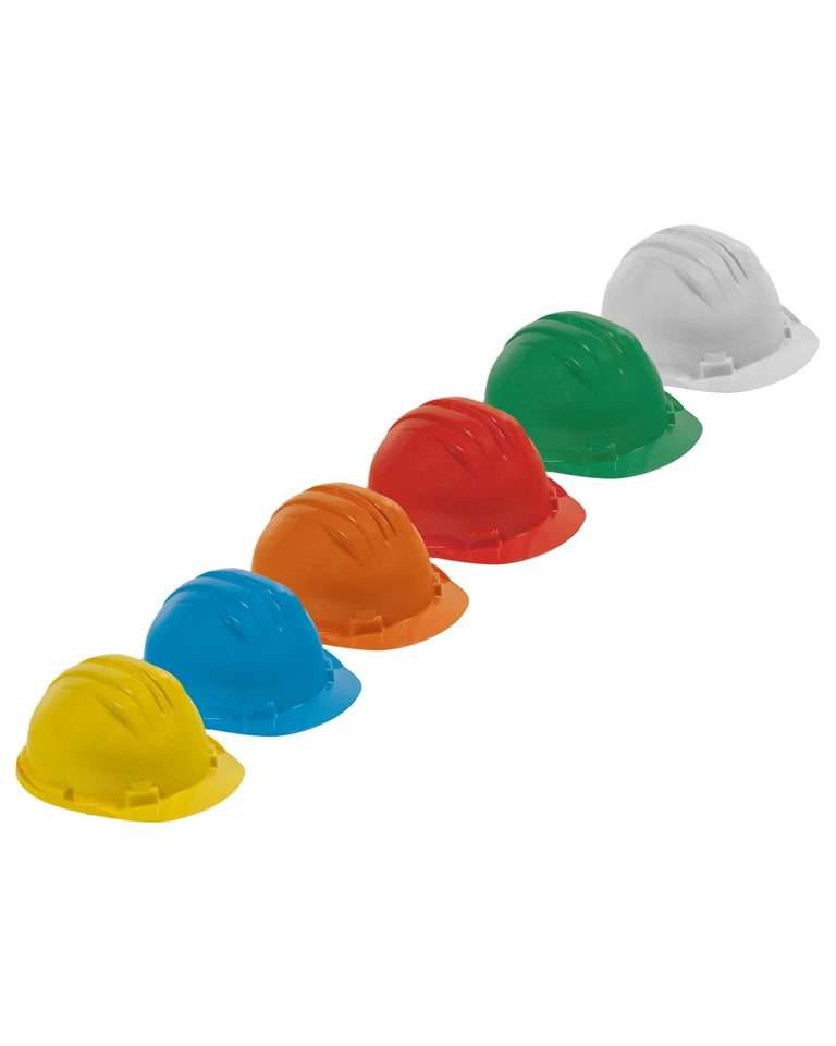 TREVENDO Schutzhelm Bob Bauhelm Arbeitshelm EN397, 6-Punkt, Kopfumfänge von 52 bis 61 cm