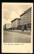 Berlin, Stalin-Allee, Wohnblock C Süd, Ansichtskarte 