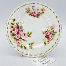 Piattino piatto da dolce per tazza tazzina TRIO Royal Albert mese inglese GIUGNO