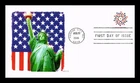 DR JIM STAMPS US COVER PATRIOTIC SPIRAL FIRST DAY ISSUE AFDCS CACHET