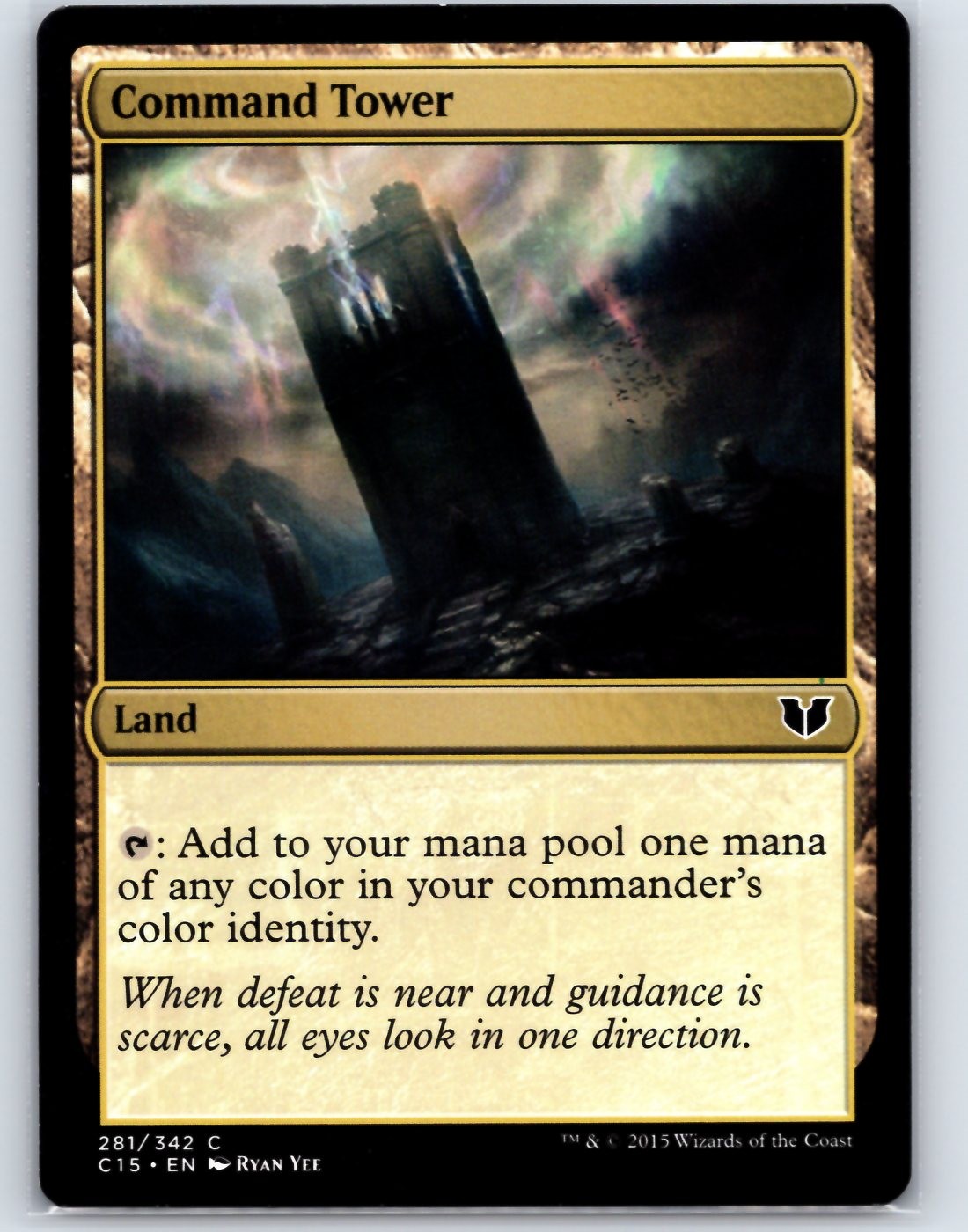Command Tower 281 Common Commander 2015 Magic: The Gathering Lightly Played