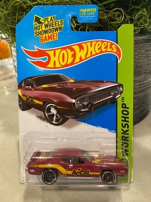 Hot Wheels 1971 Plymouth Road Runner Rot ACCEL 244/250 HW WORKSHOP, Auto