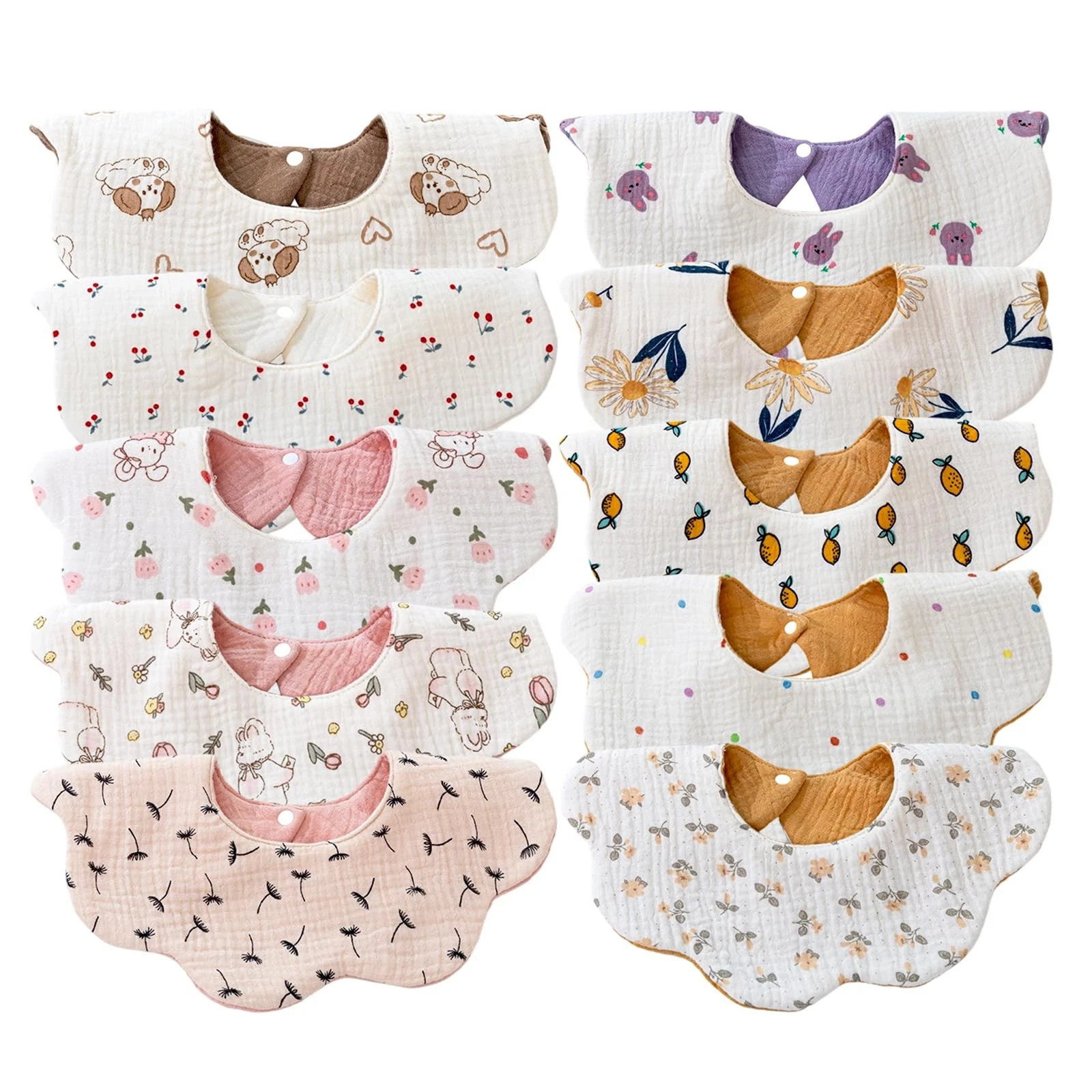Muslin Baby Bibs for Drooling and Teething Newborn Drool Bibs Waterproof for ...
Opens in a new wind