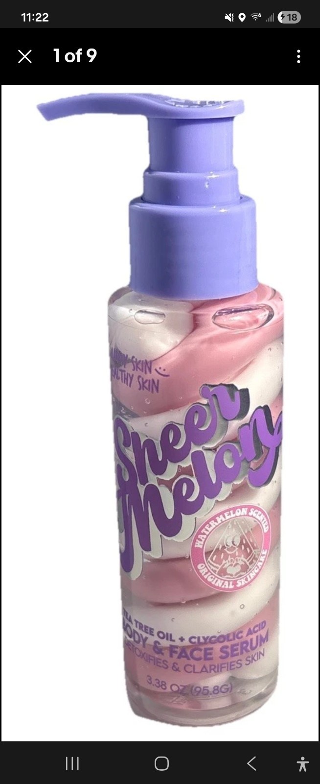 Watermelon Body & Face Serum Tea Tree Oil 3.38 Oz