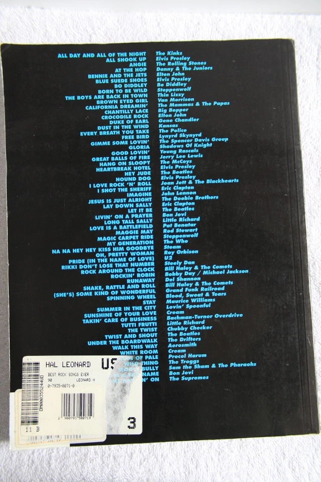 The Best Rock Songs Ever, 2nd Edition, Hal Leonard. Songbook - 62 Hit Songs - Image 2 of 4