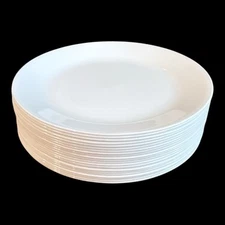 21 Pcs Corelle All White Winter Frost 10.25” Dinner Plates