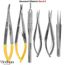 Set Kit Chirurgico Micro Chirurgia Oculare Cataratta Oftalmica Ferri Chirurgici