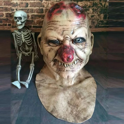 Creepy Goblins Big Nose Latex Mask Scary Clown Headgear Halloween Zombie Costume