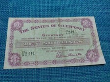 🇬🇬 Guernsey 10 shillings 1966 P-42c  banknotes 010626-10