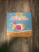 Reoslar Mini Viola Macchina Karaoke Wireless Bambini Bluetooth 2 Microfoni NUOVO