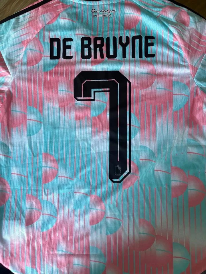 adidas Maillot entraînement football Homme De Bruyne 7 M manches courtes bleu - Photo 2/4