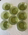 8 Vintage Anchor Hocking Soreno Avocado Green Cereal Or Dessert Bowls