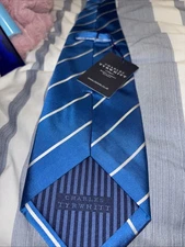 charles tyrwhitt Tie Blue With White Strips BNT