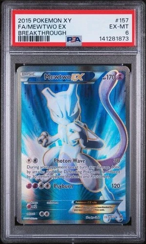 Mewtwo EX 157/162 Breakthrough Pokemon PSA 6