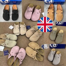 ⭐⭐NEW Unisex Boston Suede Leather Clog Womens Mens Shoes Casual Shoes Girl