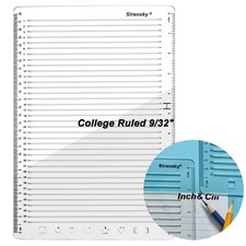 Straight Line Stencil Template College Ruled 9/32 Spacing,Line