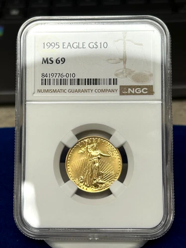 1995 Gold $10 1/4 Eagle Coin - MS69 - NGC - Nice Coin
