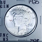 1925 P BU GEM PEACE SILVER DOLLAR UNC MS+++ U.S. MINT RARE COIN 7438