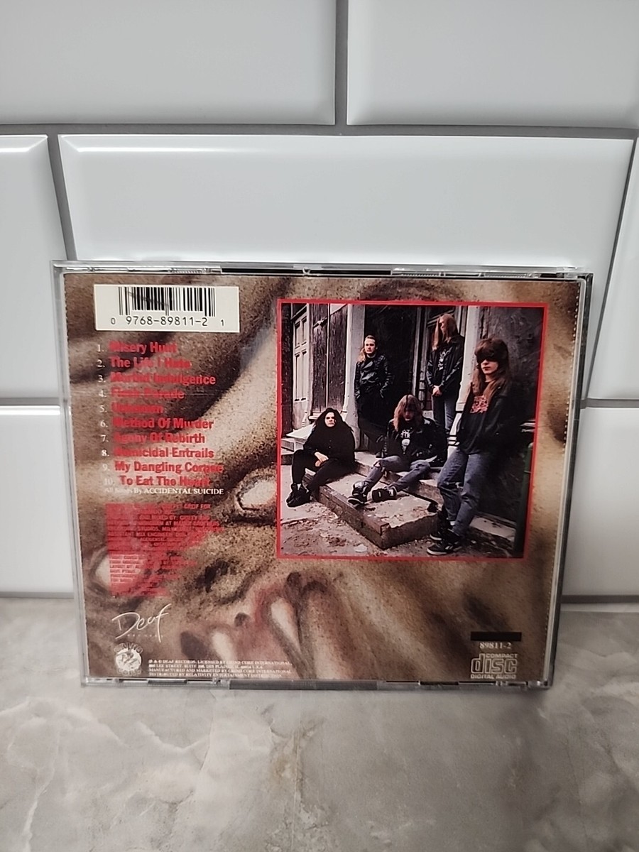 ACCIDENTAL SUICIDE Deceased CD 1992 VERY RARE OOP DEATH
