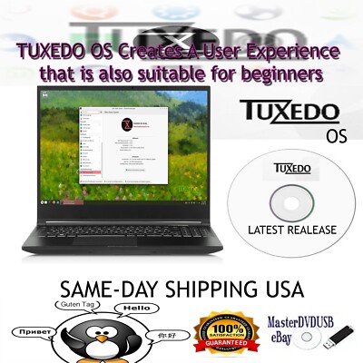Tuxedo OS Installer and Live DVD - Perfect for Beginners, Powerful for AMD64 CPU