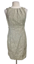 MICHAEL KORS Womens Sheath Knee Length Dress Petti Size 8P Snack Print  100A