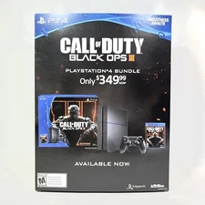 PlayStation 4 PS4 Call of Duty BLACK OPS III Retail Store DISPLAY BOX Sign ONLY