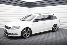 Cup Seitenschweller Ansatz für Volkswagen Passat B7 schwarz Hochglanz Schweller