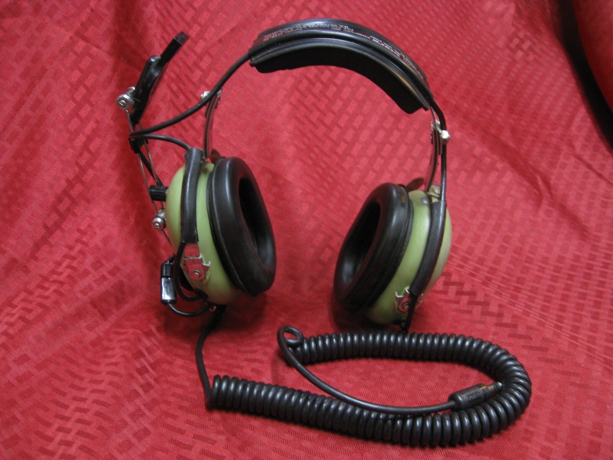 DAVID CLARK H10-76 AVIATION HEADSET U-174/u helicopter Nexus plug