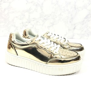 metallic gold sneakers womens