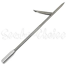 Spearfishing 12" Stainless Steel Pole Spear Tip Single Barb Head