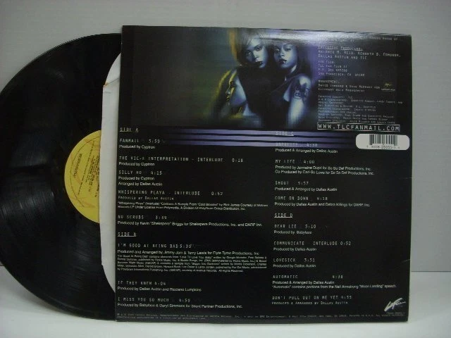 TLC FANMAIL 2LP Vinyl 1999 US Original Hip Hop LaFace Records 73008-26055-1 - Image 2 of 4